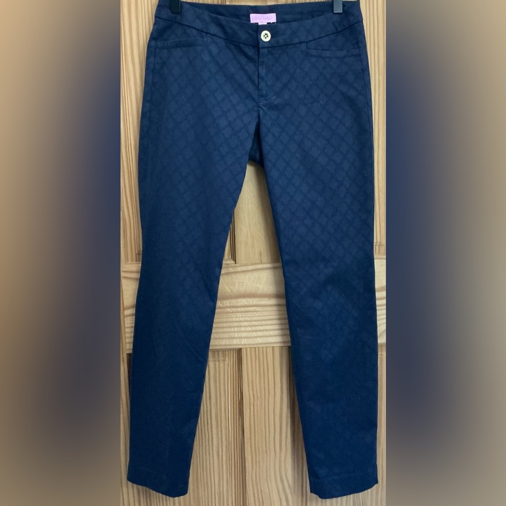 Lilly Pulitzer Navy Textured Men's Chinos